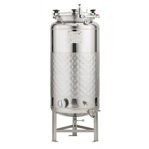 Bright beer tanks non-insulated, cooled with glycol