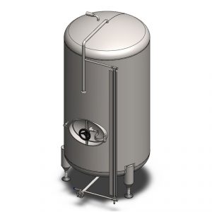 Pressure beer maturation tanks, non-insulated, vertical orientation